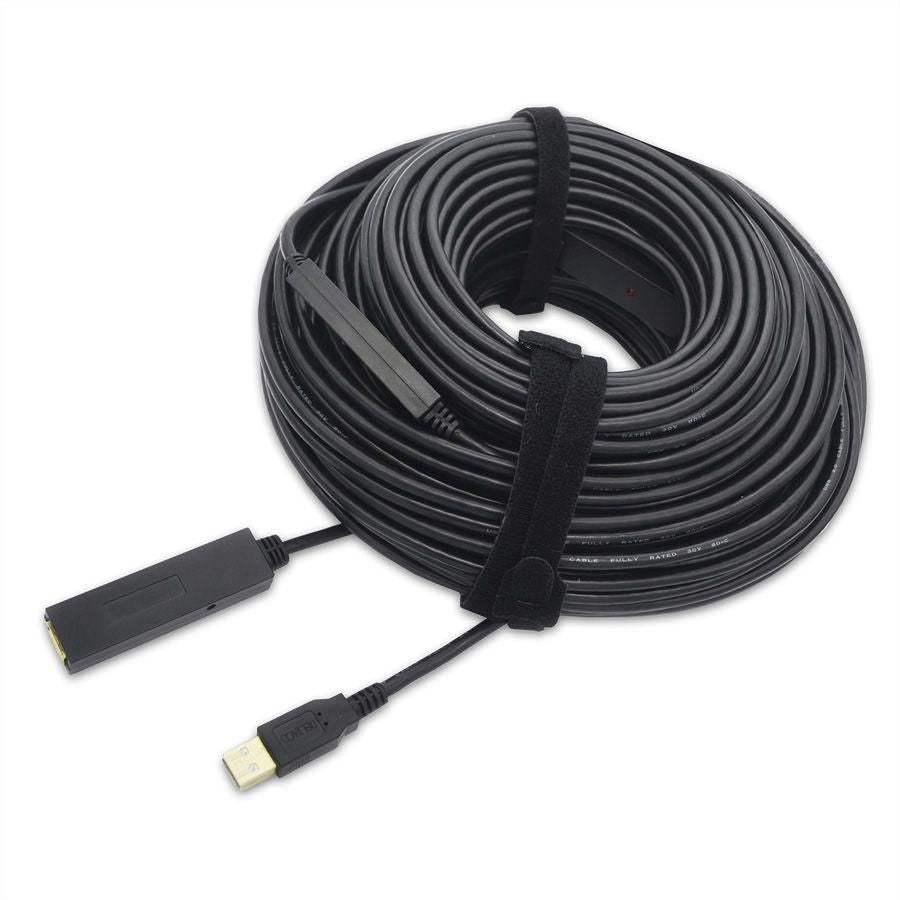 VALUE USB-A Verlängerungskabel (Stecker auf Buchse) – USB 2.0 (480 Mbit/s) – 30 m – Schwarz