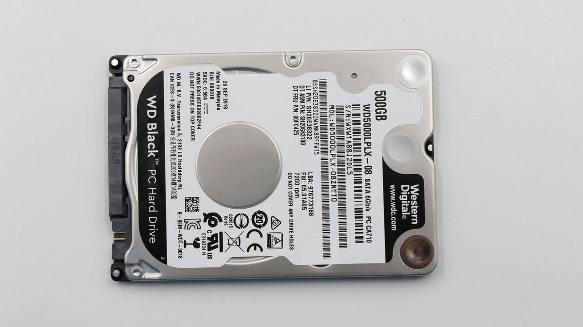 Lenovo 500 GB 2,5" SATA HDD – für 2,5" SATA