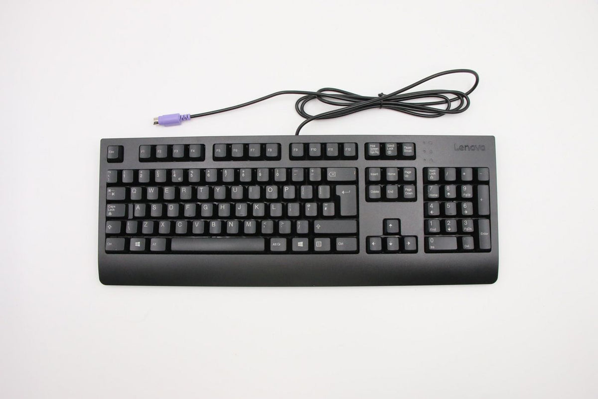 Lenovo Tastatur 100% – kabelgebunden (PS/2) – mit Handballenauflage