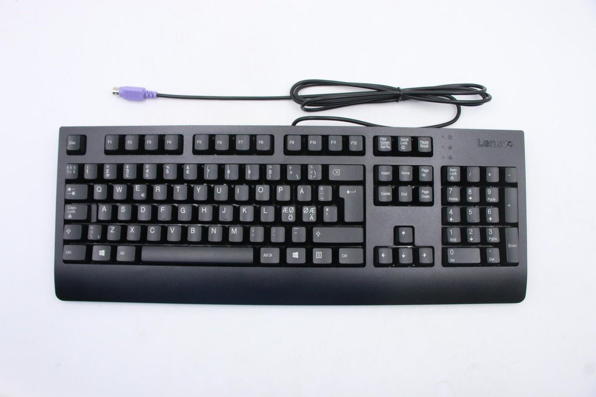 Lenovo PS2 Tastatur Kabelgebunden, PS/2 QWERTY (Nordisch) Schwarz