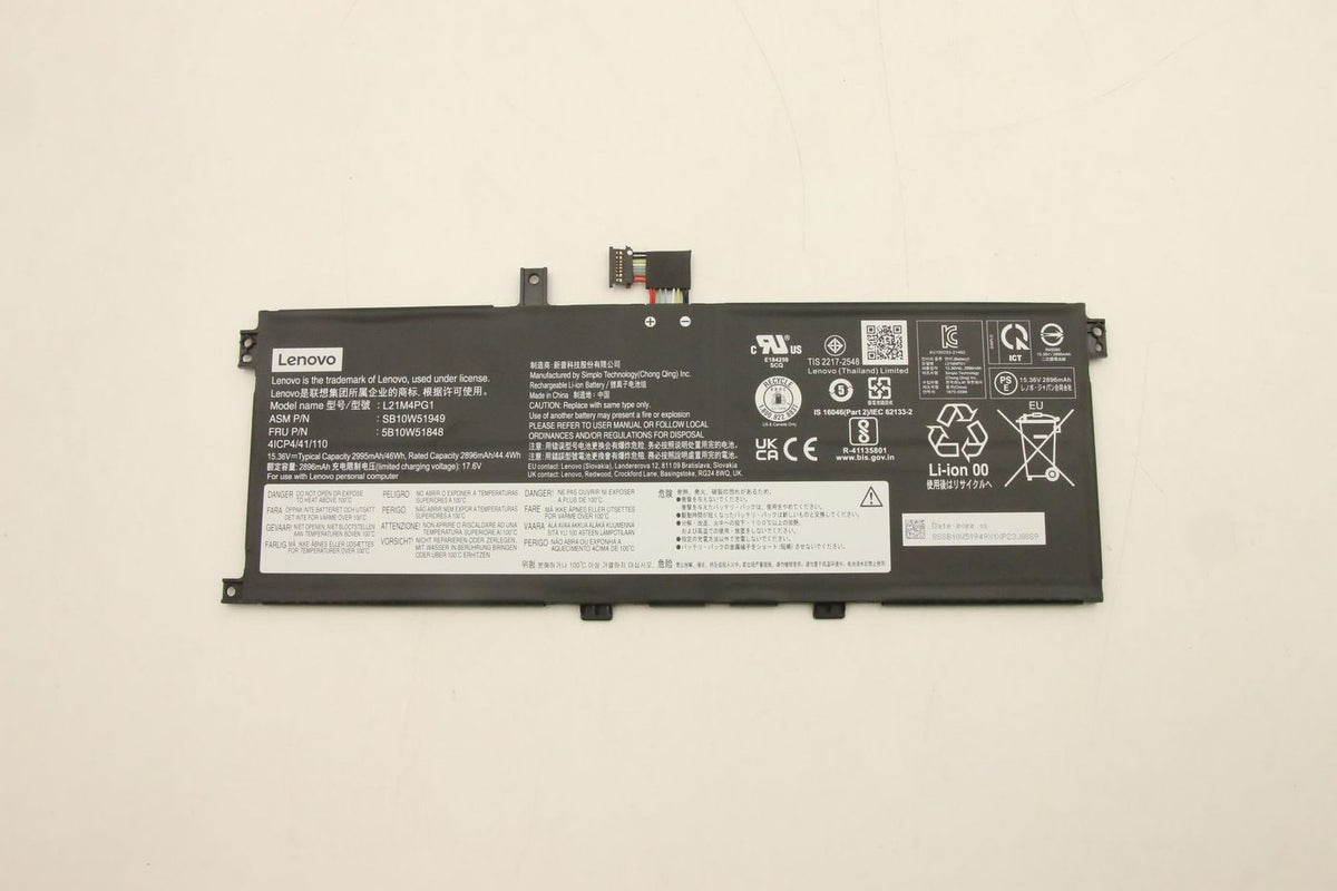 Lenovo Notebook-Akku – für Lenovo ThinkPad – 46 Wh, Lithium-Ion