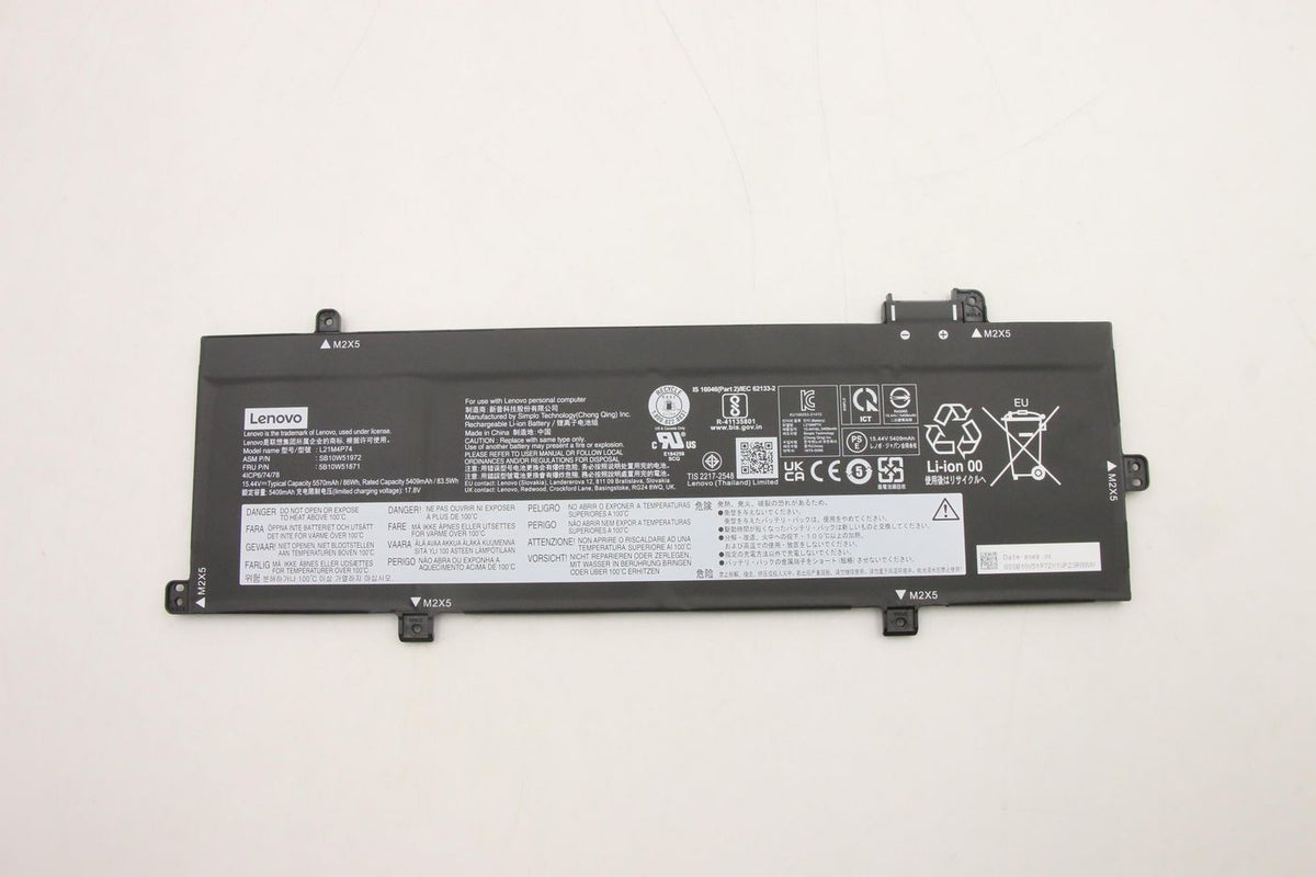 Lenovo Notebook-Akku – für Lenovo ThinkPad – 86 Wh, Li‑Ion