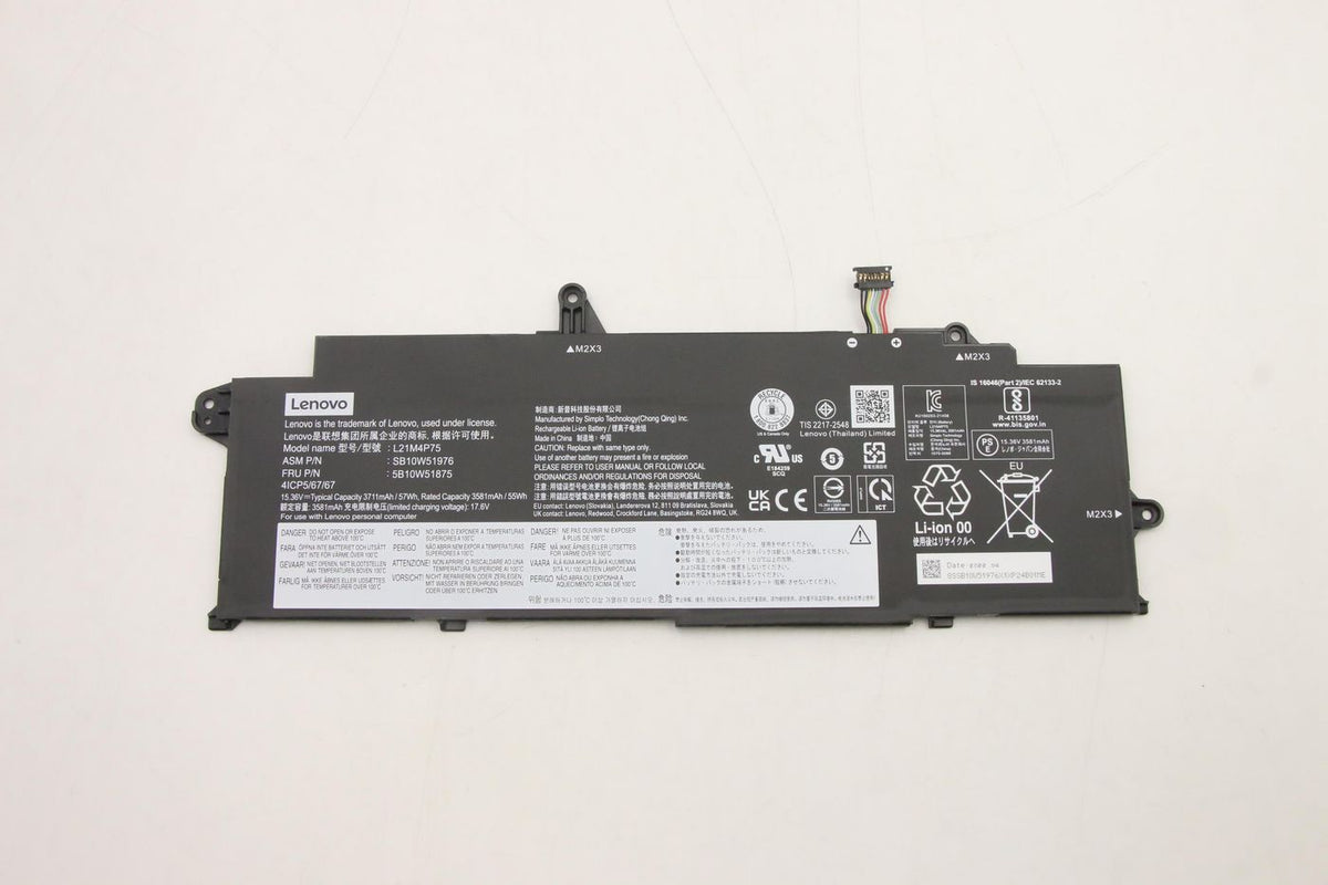 Lenovo Notebook-Akku – für Lenovo ThinkPad – 57 Wh, Lithium-Ion