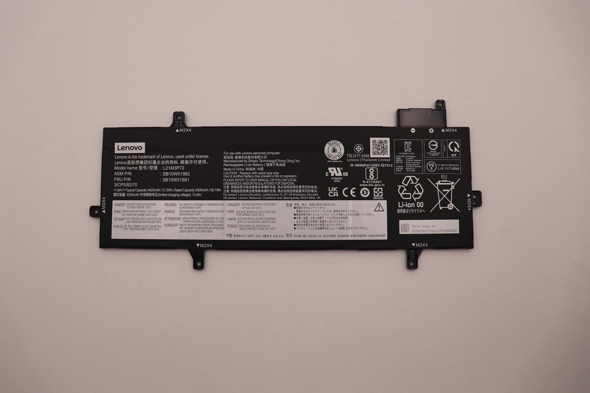 Lenovo Z13 Notebook-Akku – für ThinkPad Z13 (1. Gen.) – 51,5 Wh