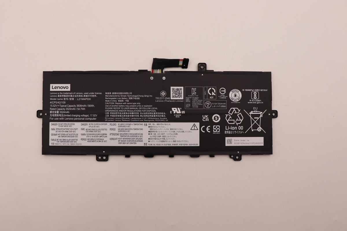 Lenovo Notebook-Akku – für Lenovo ThinkBook 13s – 56 Wh, FRU5B11D96864