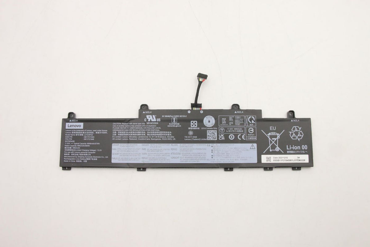 Lenovo Notebook-Akku – für Lenovo Notebooks – 57 Wh (3 Zellen)