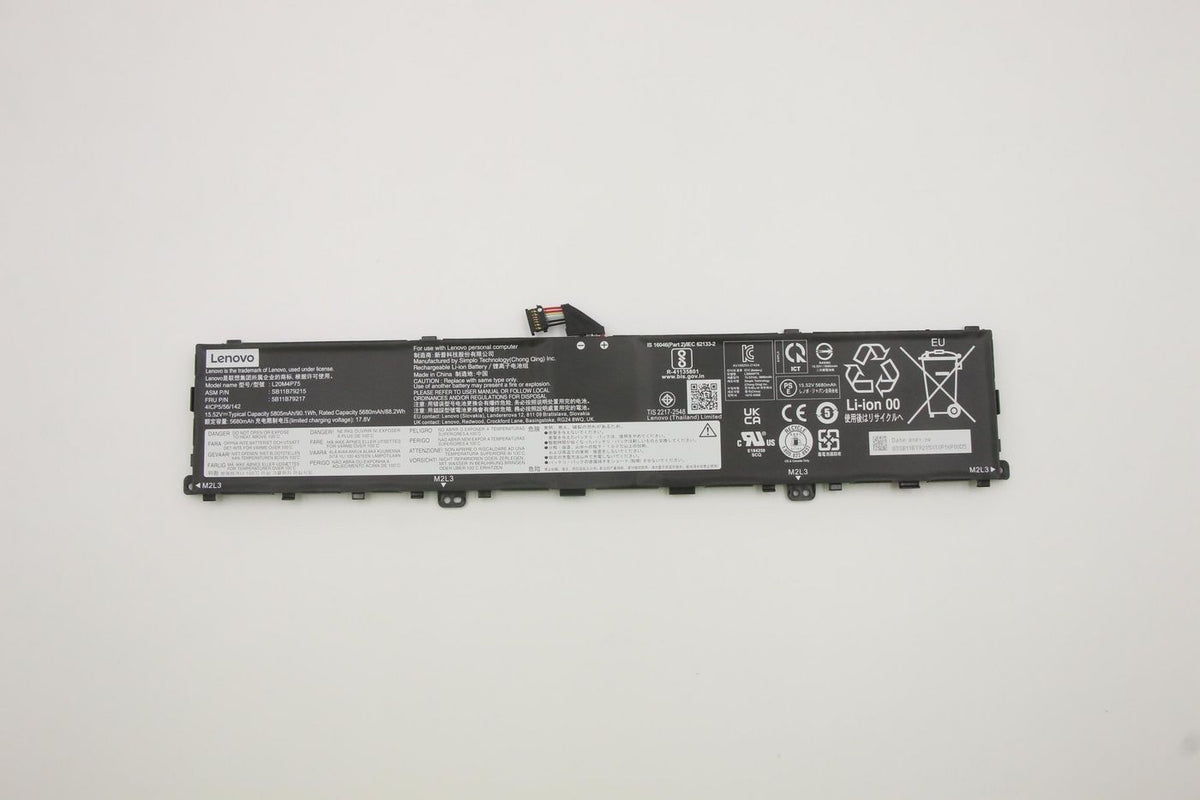 Lenovo Notebook-Akku – für Lenovo Notebooks (FRU5M11E25313) – 90 Wh, 15,52 V