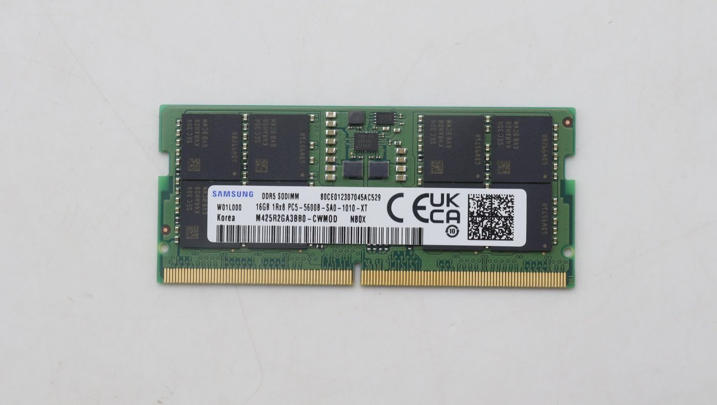 Lenovo 5M31K03047 – 16 GB DDR5, 5600 MHz, 288-poliger DIMM, für Laptop