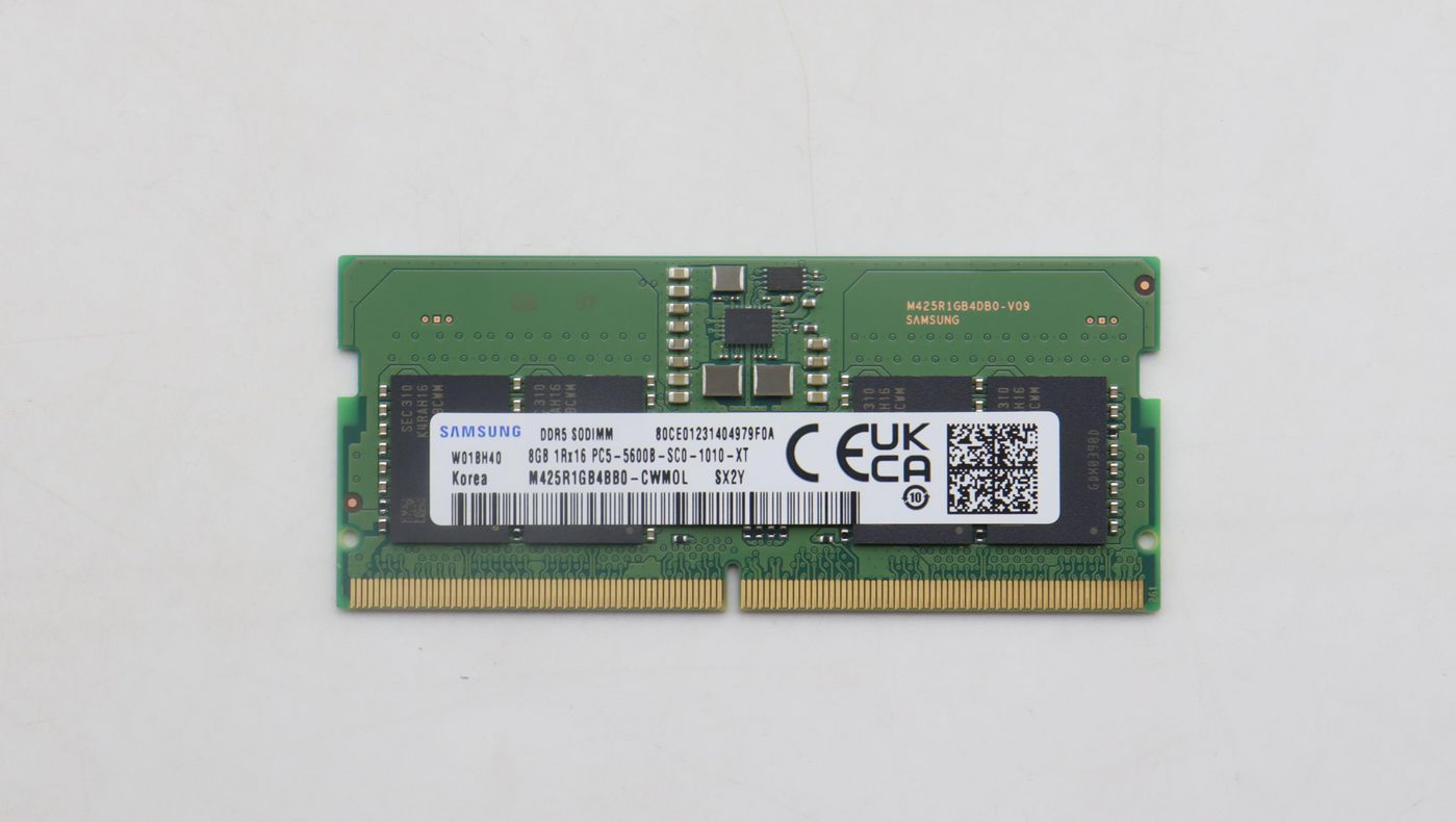 Lenovo 5M31K03059 – Speichermodul – 8 GB DDR5 5600 MHz, 288-poliger DIMM, für Laptop
