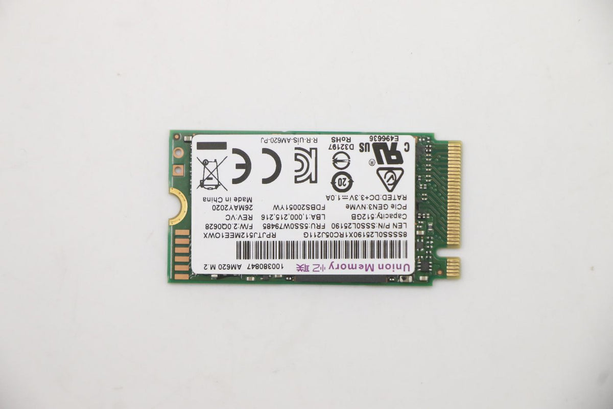 Lenovo 512 GB M.2 2242 PCIe 3.0 x4 SSD