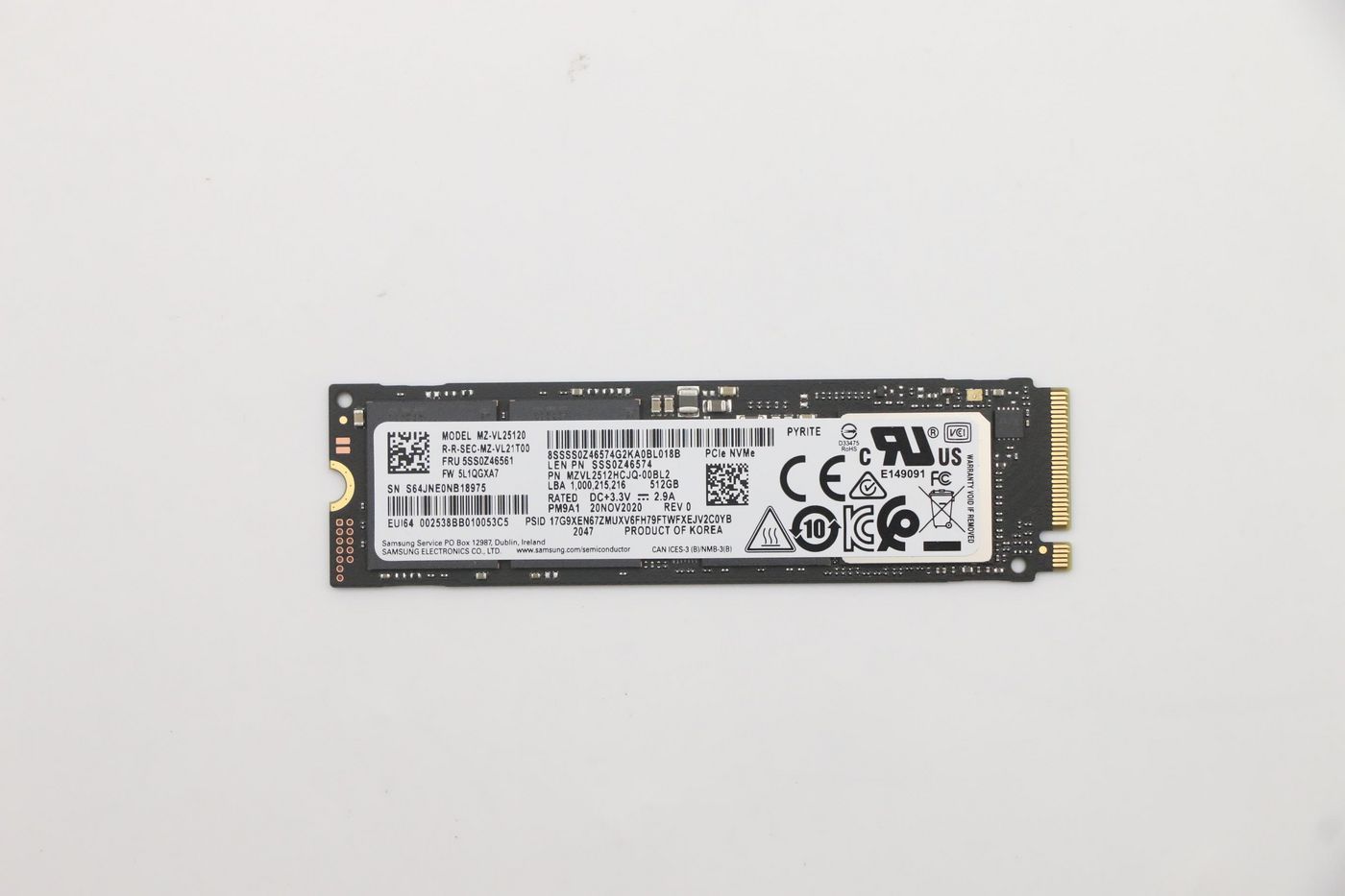 Lenovo 512 GB M.2 PCIe 4.0 NVMe SSD