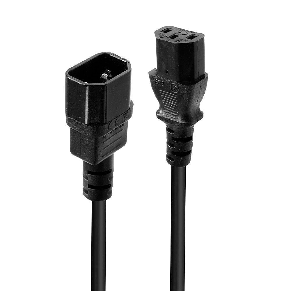 Lindy Netzkabel – IEC C14 zu IEC C13, 0,5 m, schwarz