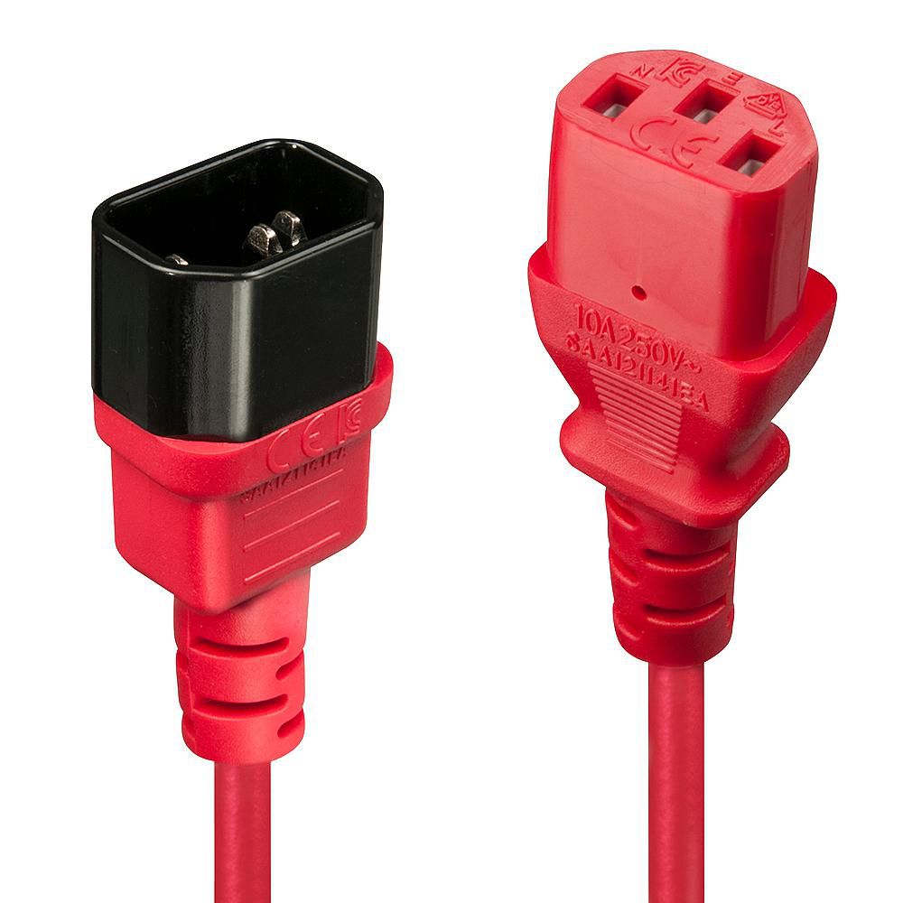 Lindy Netzkabel, 0,5 m, Rot
