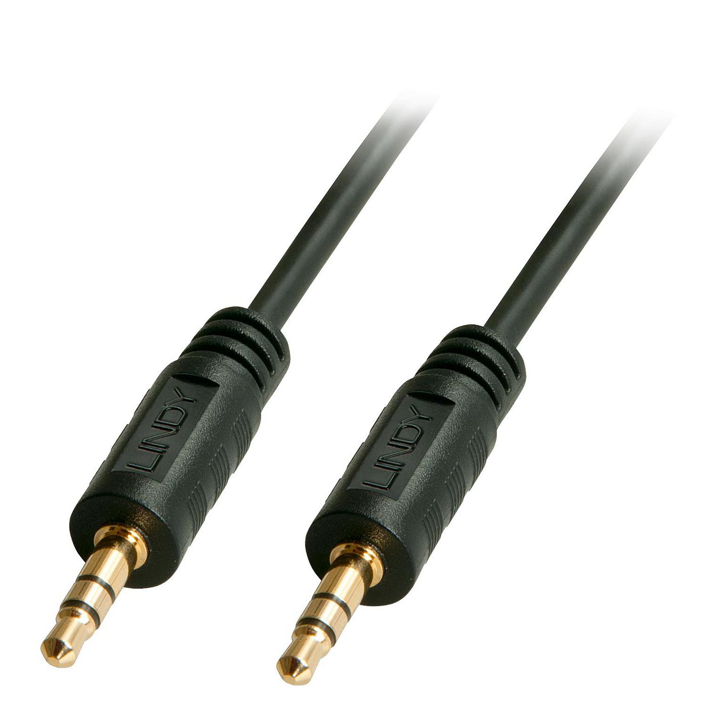 Lindy Audiokabel 3,5 mm Klinke (Stecker) auf 3,5 mm Klinke (Stecker) – 5 m, 3-polig (TRS), schwarz