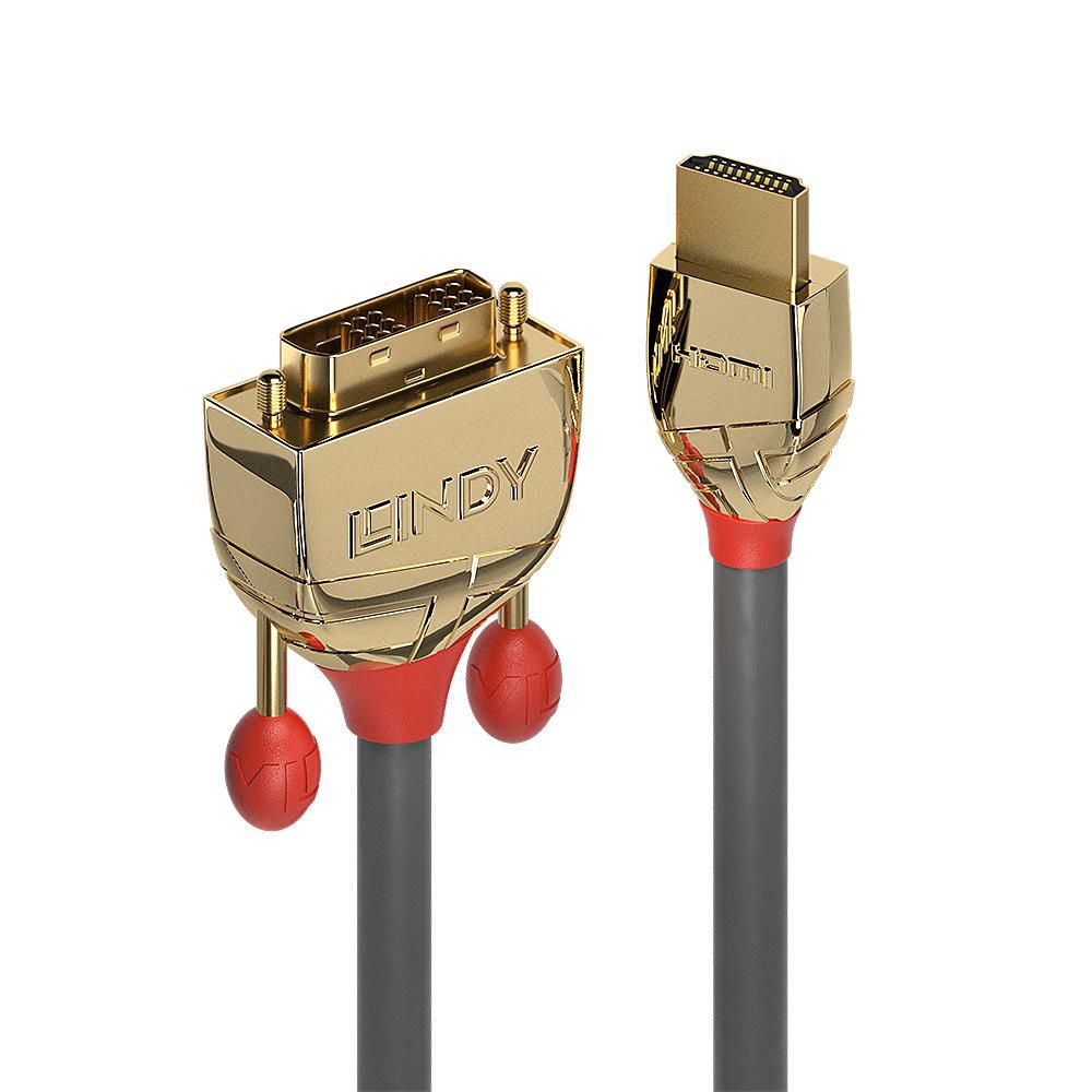 Lindy HDMI (Stecker) auf DVI-D (Stecker) Adapter, Single Link, 3 m