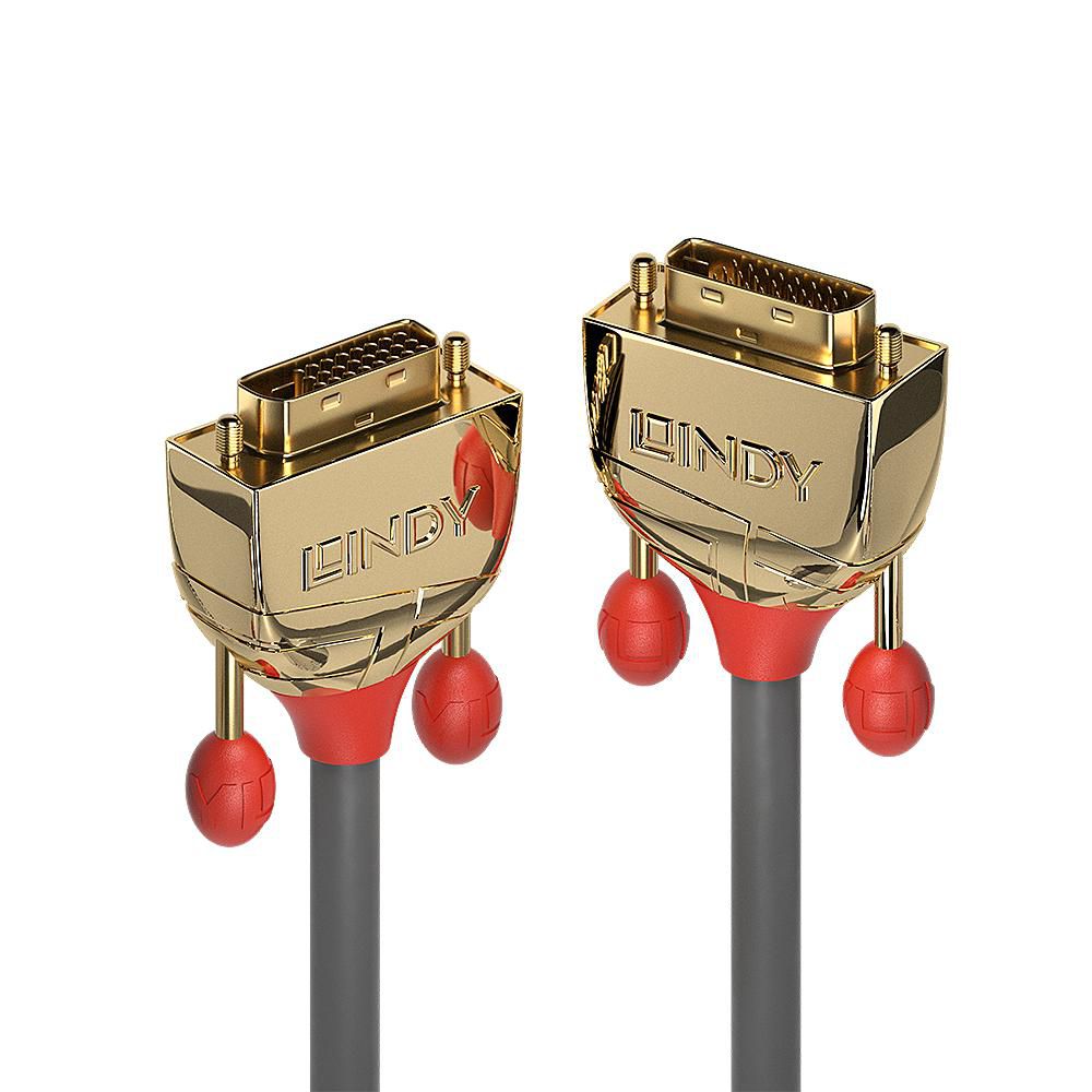 Lindy DVI-D Dual-Link Kabel 2560×1600 – 5 m – Grau