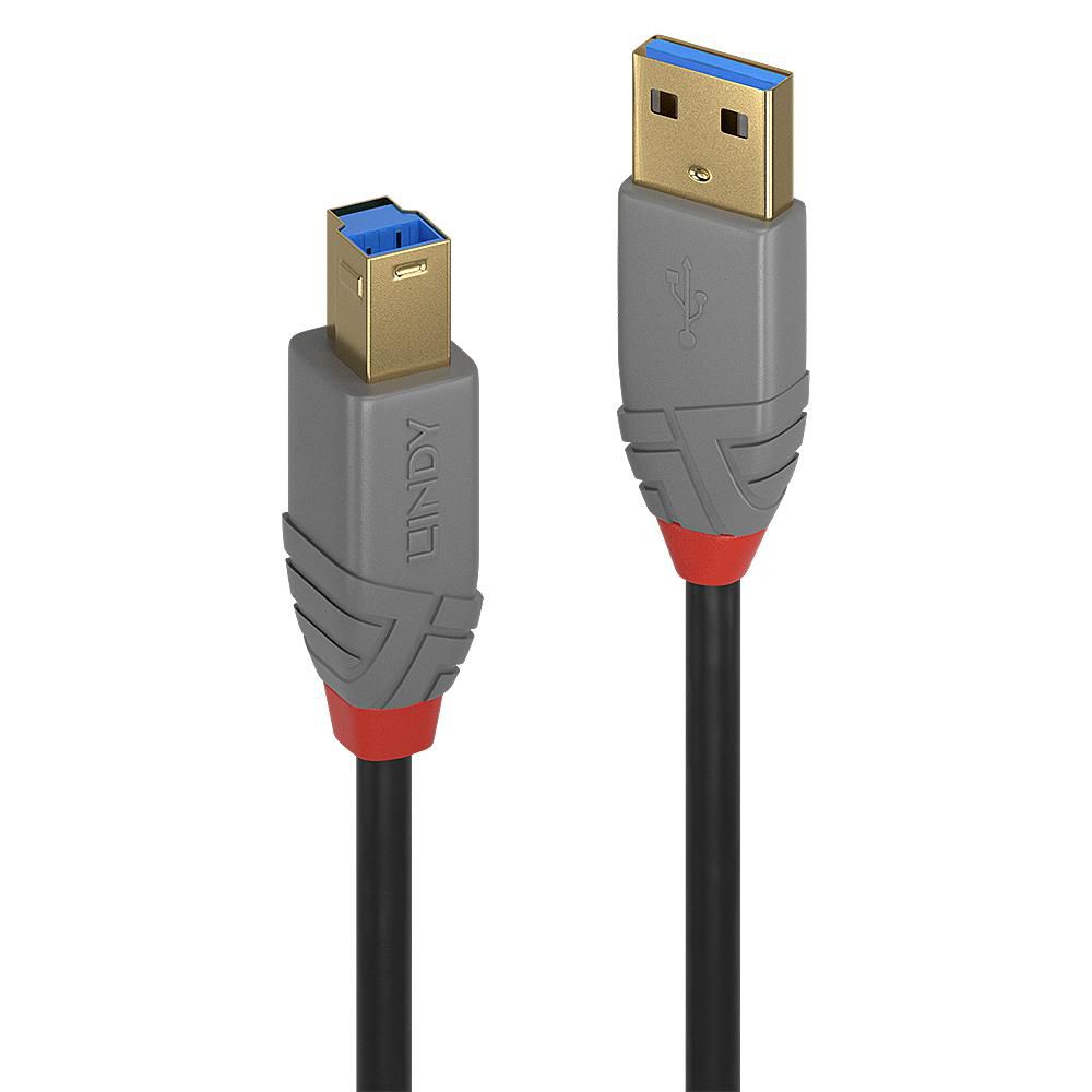 Lindy USB-Kabel, USB-A zu USB-B, 0,5 m, USB 3