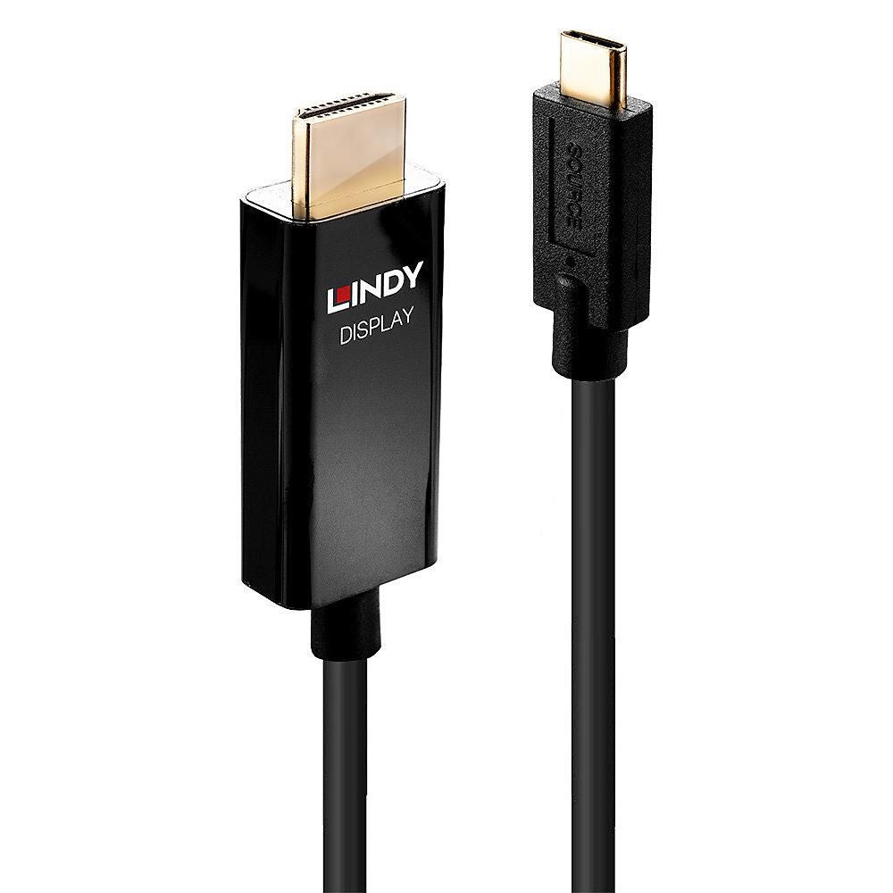 Lindy USB-C auf HDMI Adapter, 4K@60 Hz, HDR, 2 m