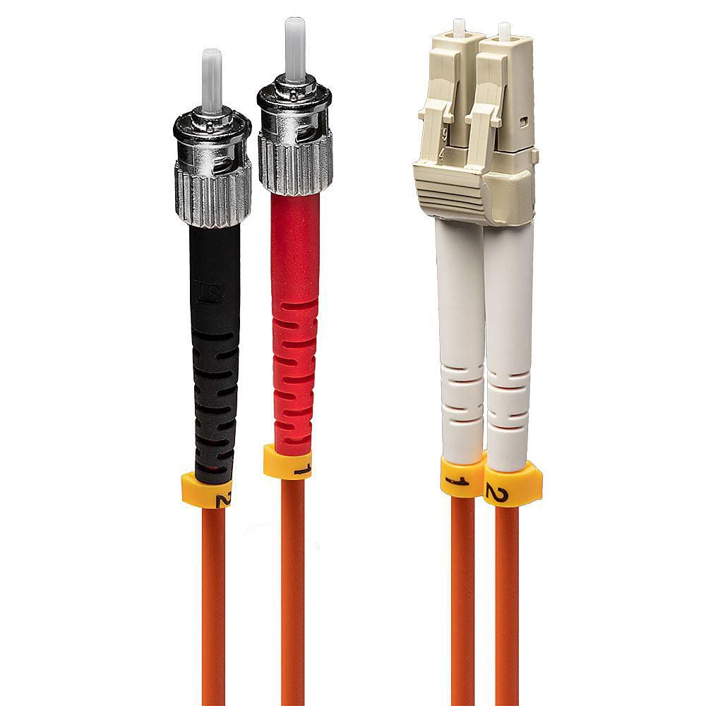 Lindy LWL-Patchkabel – LC–ST, Multi-Mode (OM2), 2 m