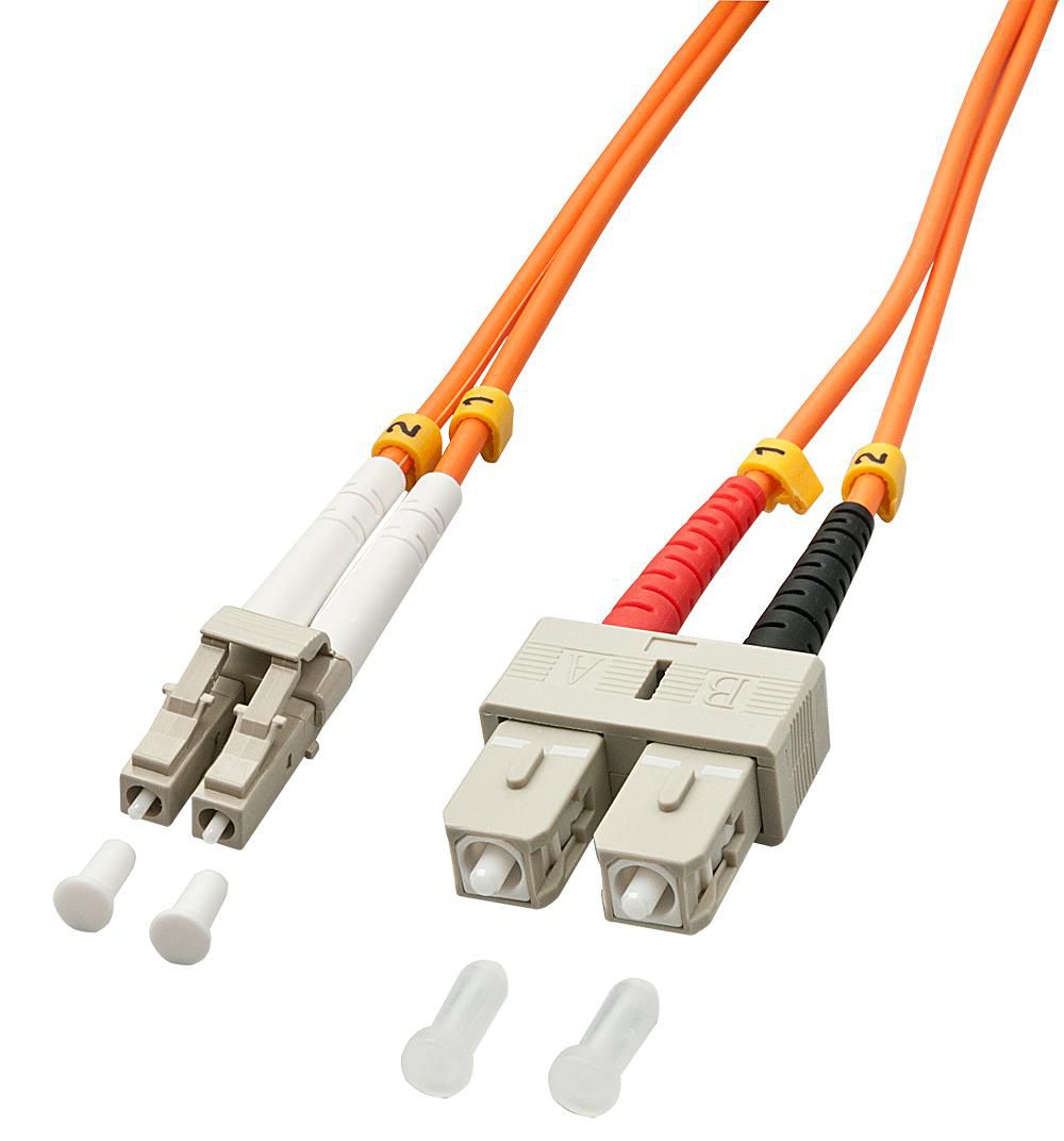 Lindy LWL-Patchkabel – LC-SC, Multi-Mode (OM2), 1 m