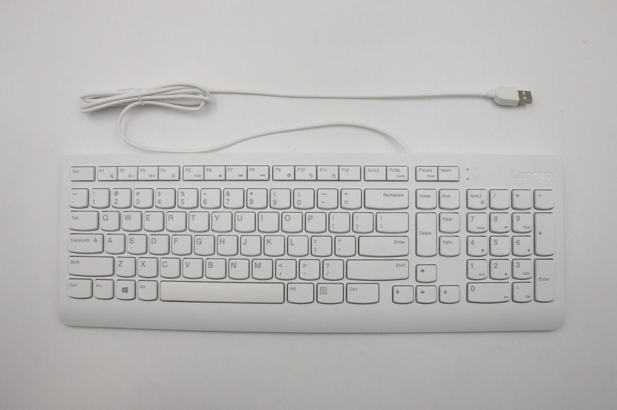 Lenovo Tastatur – kabelgebunden USB – Weiss