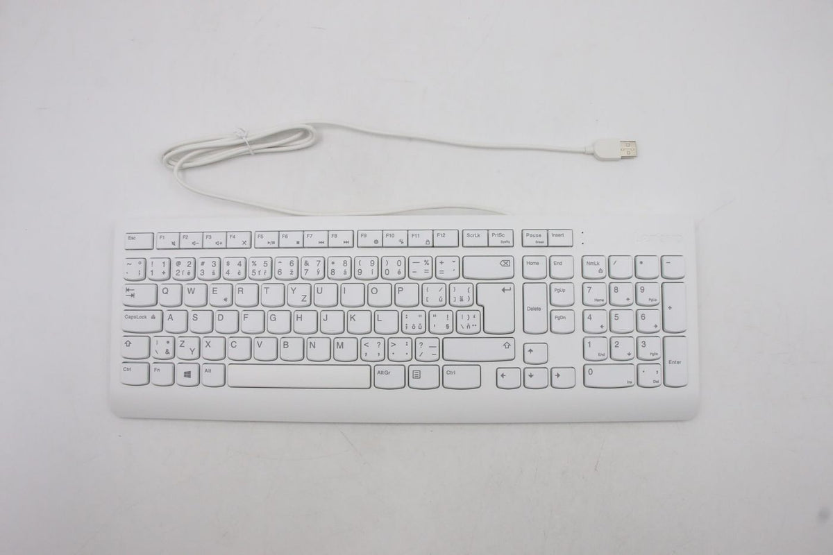 Lenovo USBKBWHT CZ-SL – Tastatur – kabelgebunden – Weiss