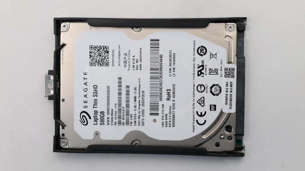 Lenovo SSHD 500 GB SATA, 5400 U/min, 9,5 mm