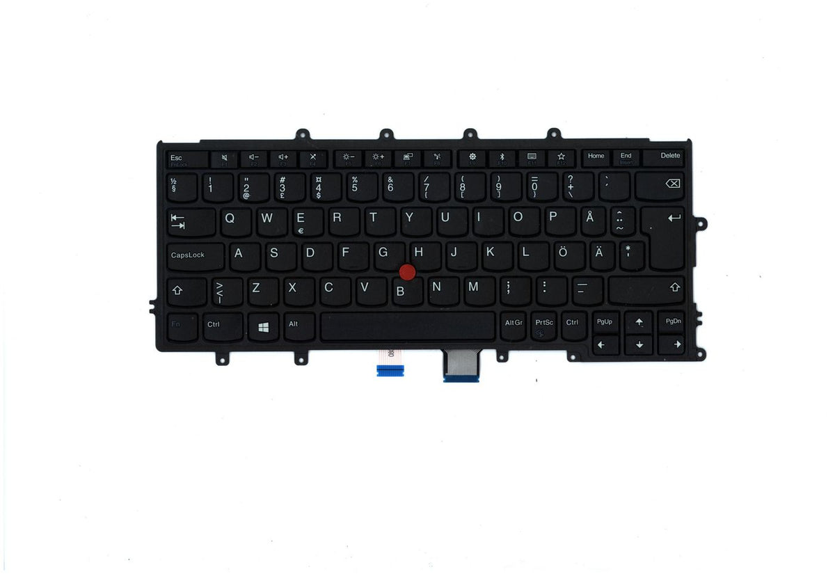 Lenovo Notebook-Ersatztastatur – QWERTY (Nordic) – Schwarz – ohne Ziffernblock – für ThinkPad X270