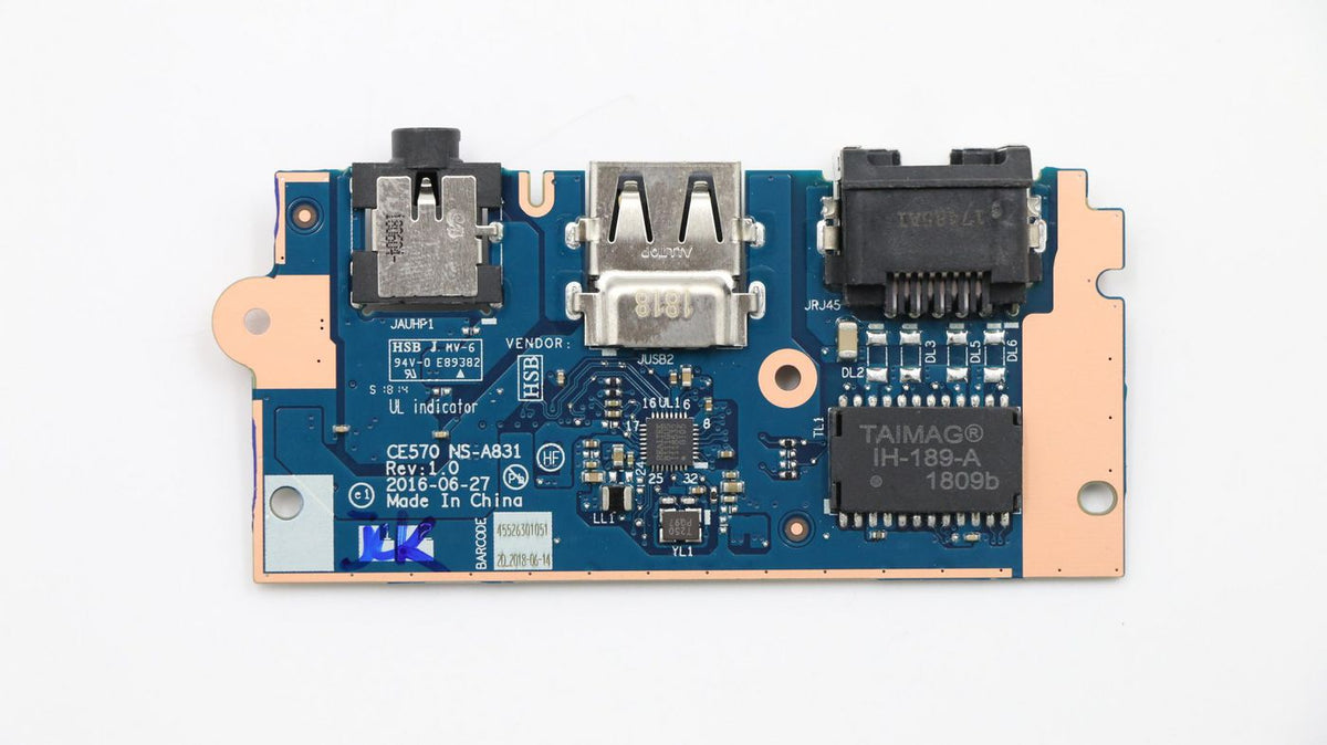 Lenovo I/O-Board FRU01EP132 mit RJ45, USB – für Lenovo-Notebooks
