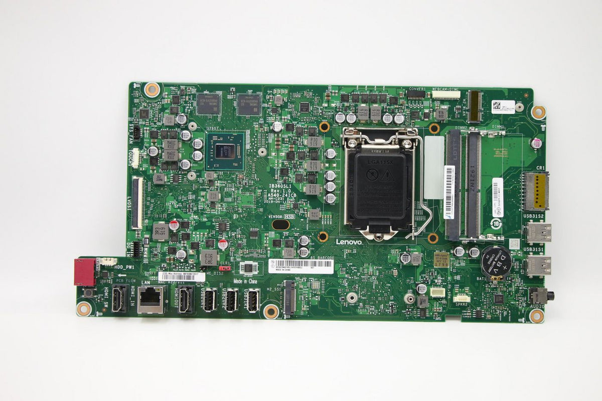 Lenovo Mainboard FRU01LM889 – Intel Coffee Lake‑S B360, AMD R540 2G, HDMI Ein/Aus – Japan
