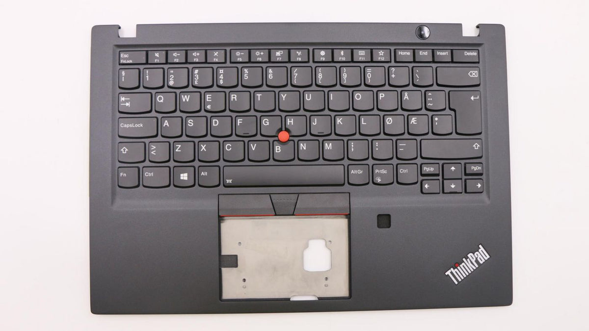Lenovo Notebook-Ersatztastatur – QWERTY (Nordisch), beleuchtet – schwarz – für ThinkPad T490s (20NX, 20NY)