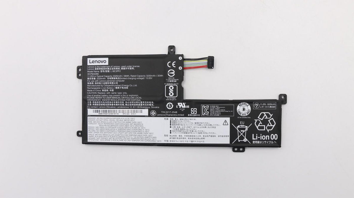 Lenovo Notebook-Akku – für Lenovo IdeaPad – 36 Wh, 11,25 V (3 Zellen) – FRU5B10T03401