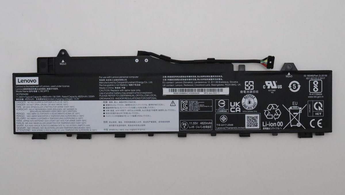 Lenovo Notebook-Akku – für Lenovo IdeaPad 5 – 56,5 Wh, 11,55 V