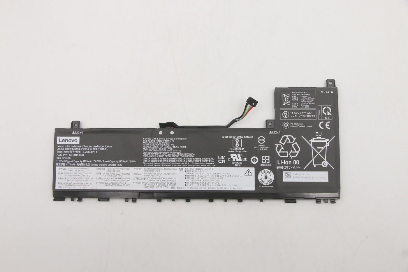 Lenovo Notebook-Akku – für Lenovo (FRU L20M3PF1) – 56,5 Wh, 11,52 V