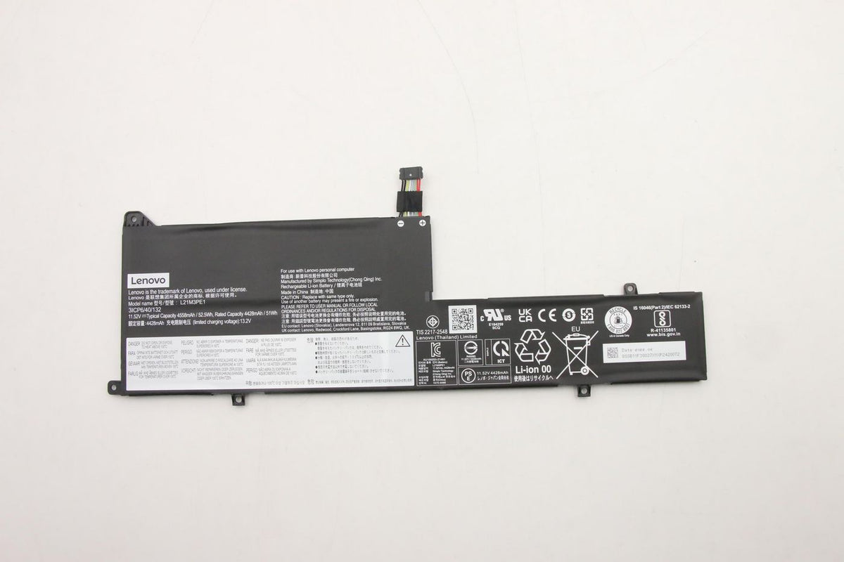 Lenovo Notebook-Akku – für Lenovo Notebooks – 52,5 Wh, 11,52 V (3 Zellen)