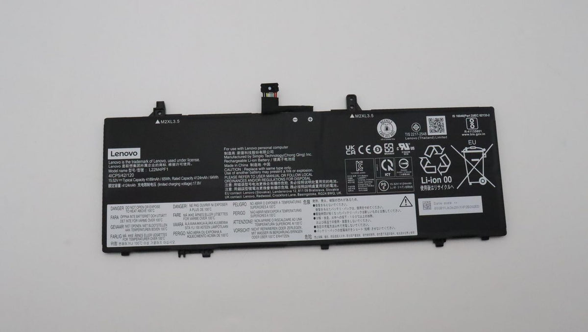 Lenovo Notebook-Akku – für Lenovo Yoga Slim – 65 Wh, 4 Zellen