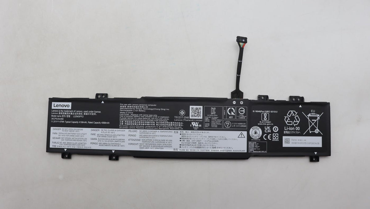 Lenovo FRU5B11K09317 – Ersatzakku Li‑Ion, 47 Wh, für Lenovo Laptops