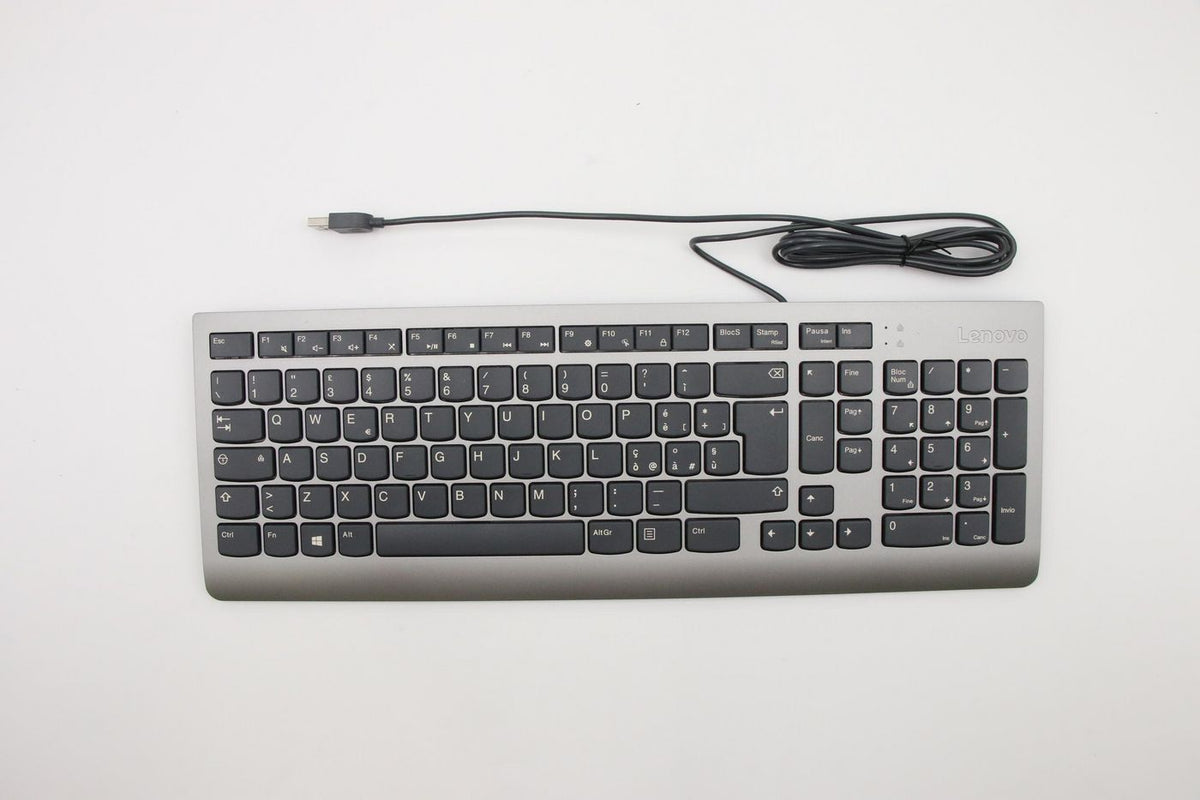 Lenovo EKB-536A – Tastatur – kabelgebunden – QWERTY (IT) – Grau