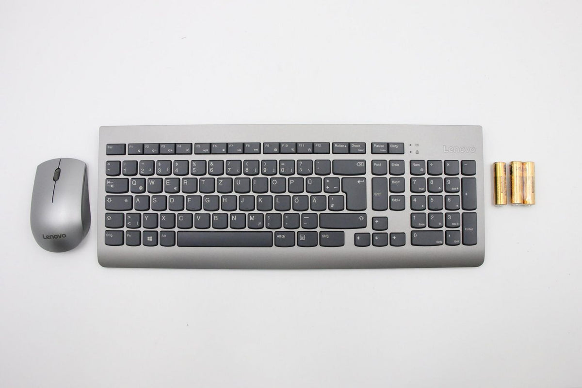 Lenovo RFBU71 – Tastatur-Maus-Set – QWERTZ (DE) – RF 2,4 GHz, Grau