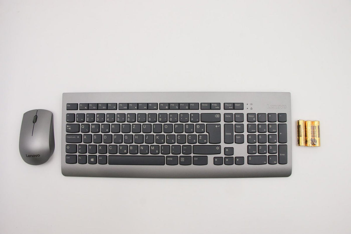 Lenovo Tastatur- und Maus-Set – 2,4 GHz USB-A (Empfänger) – Grau