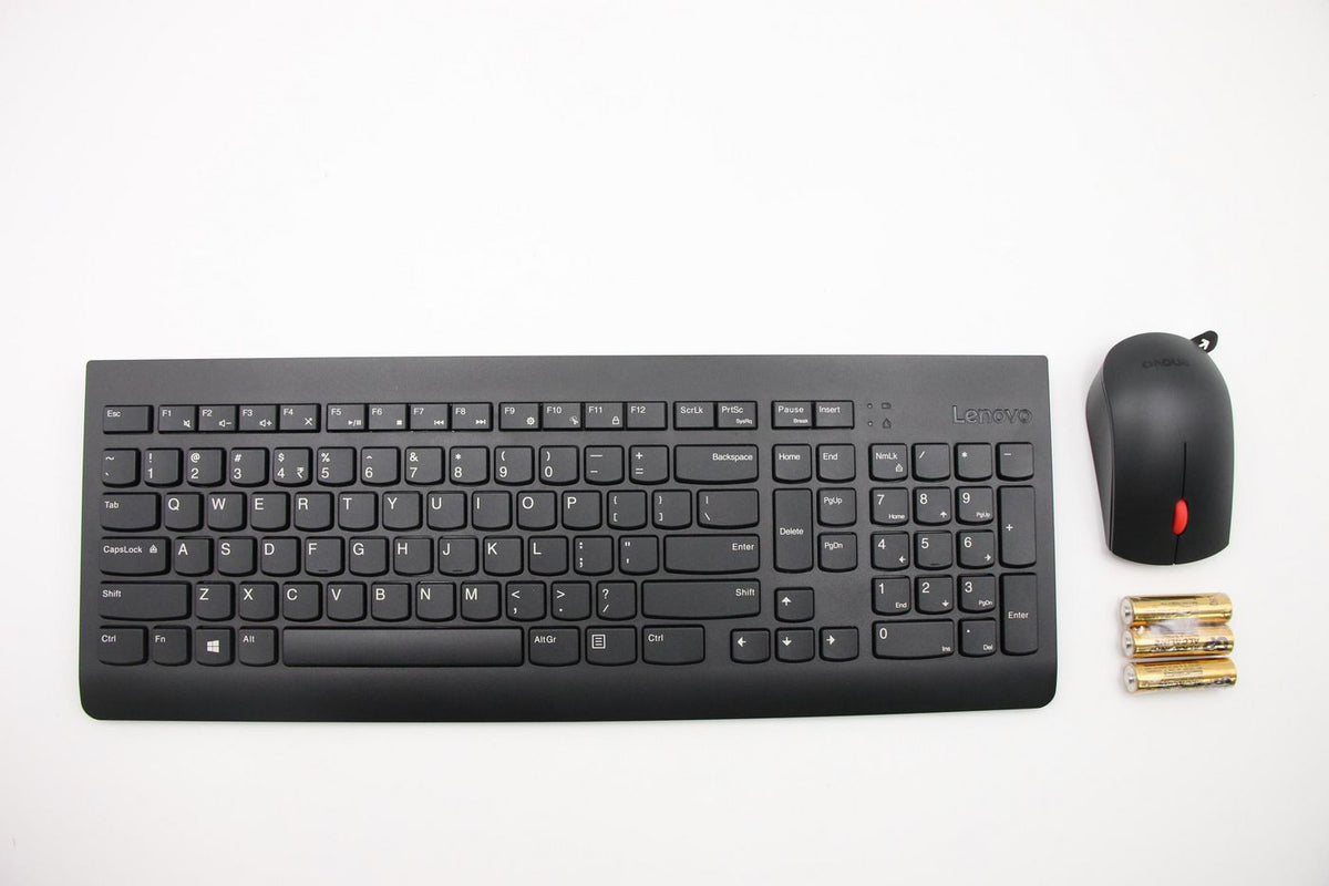 Lenovo Tastatur- und Maus-Set – 2,4 GHz – Schwarz/Rot