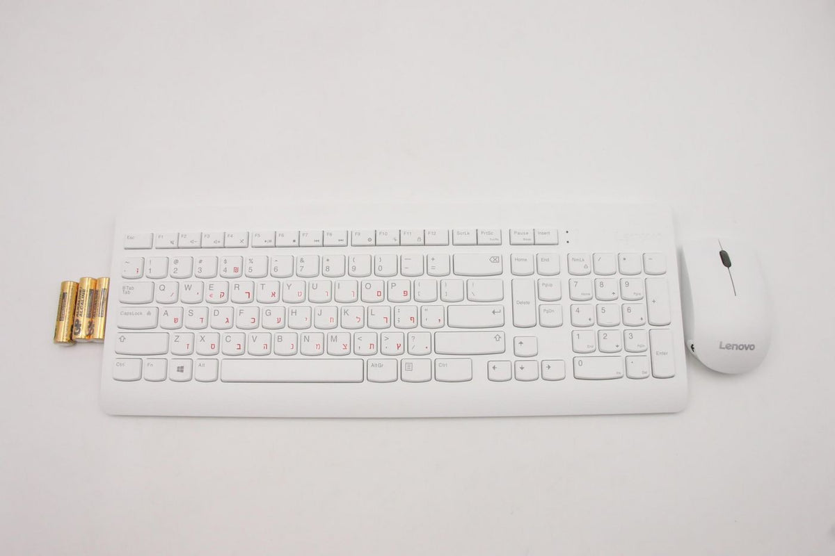 Lenovo Tastatur- und Maus-Set – Kabellos – Hebräisch