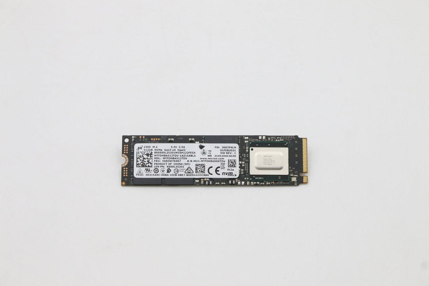 Lenovo SSD – M.2 2280, 512 GB, PCIe NVMe