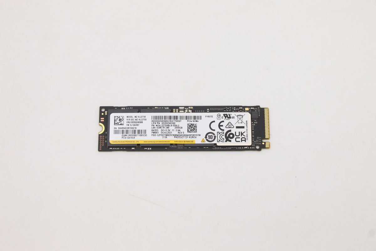 Lenovo 2 TB M.2 PCIe 4.0 NVMe SSD
