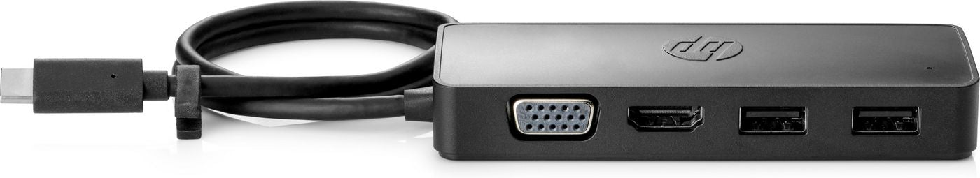 HP G2 Multiport-Adapter – USB-C, 1× HDMI, 1× VGA, 2× USB-A, 1× USB-C