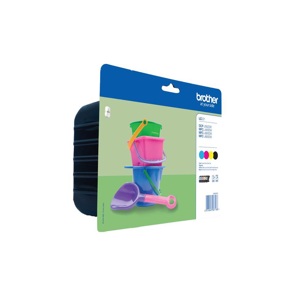 Brother Tintenpatronen-Multipack, Schwarz/Cyan/Magenta/Gelb (Original)