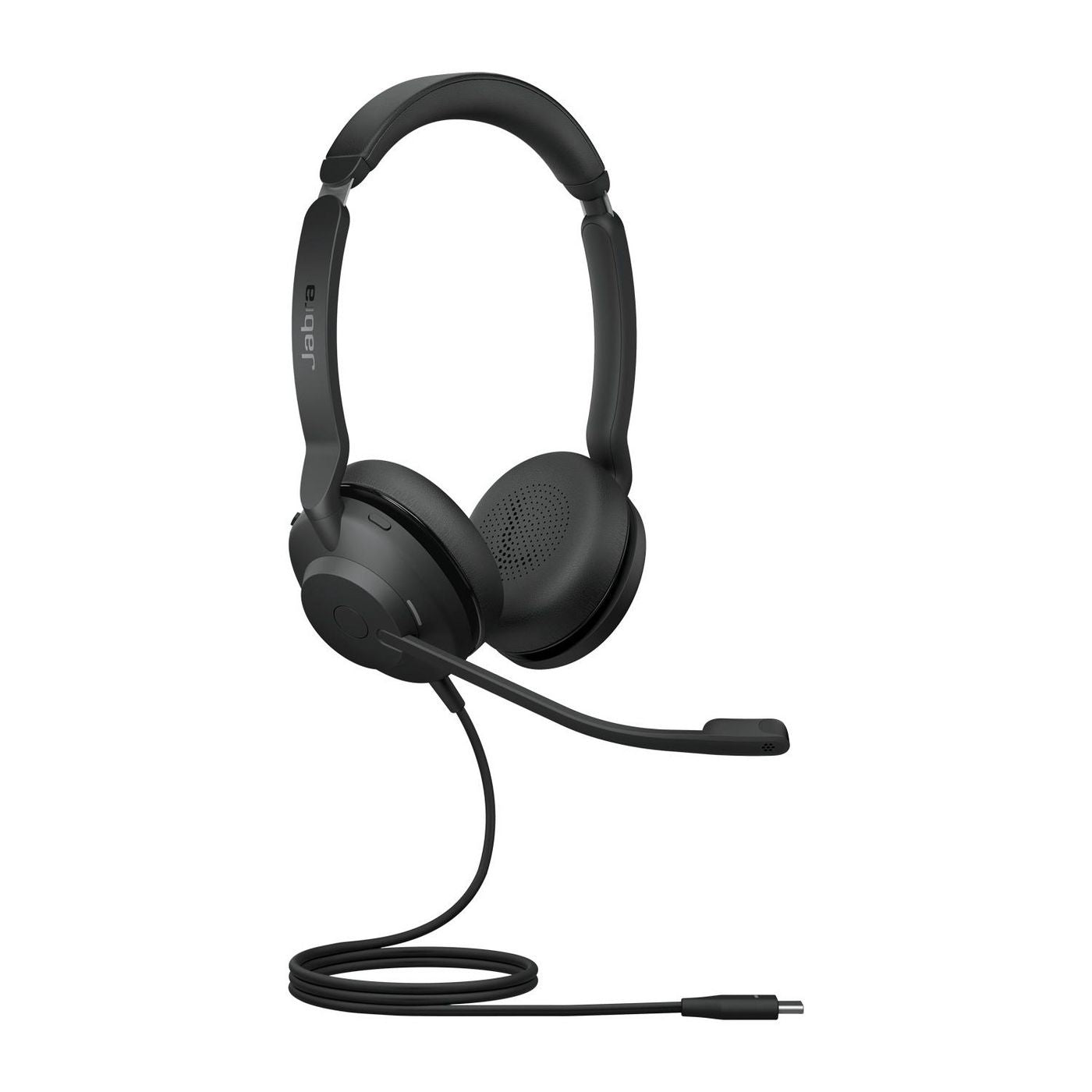 Jabra Evolve2 30 SE – Duo Headset, On-Ear – USB-C, klappbares Boom-Mikrofon – Schwarz – für PC/Mac/Mobile