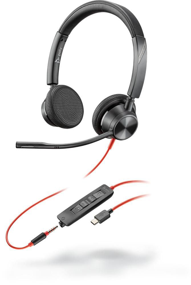 Poly Blackwire 3325 – Headset – USB‑C – für Microsoft Teams