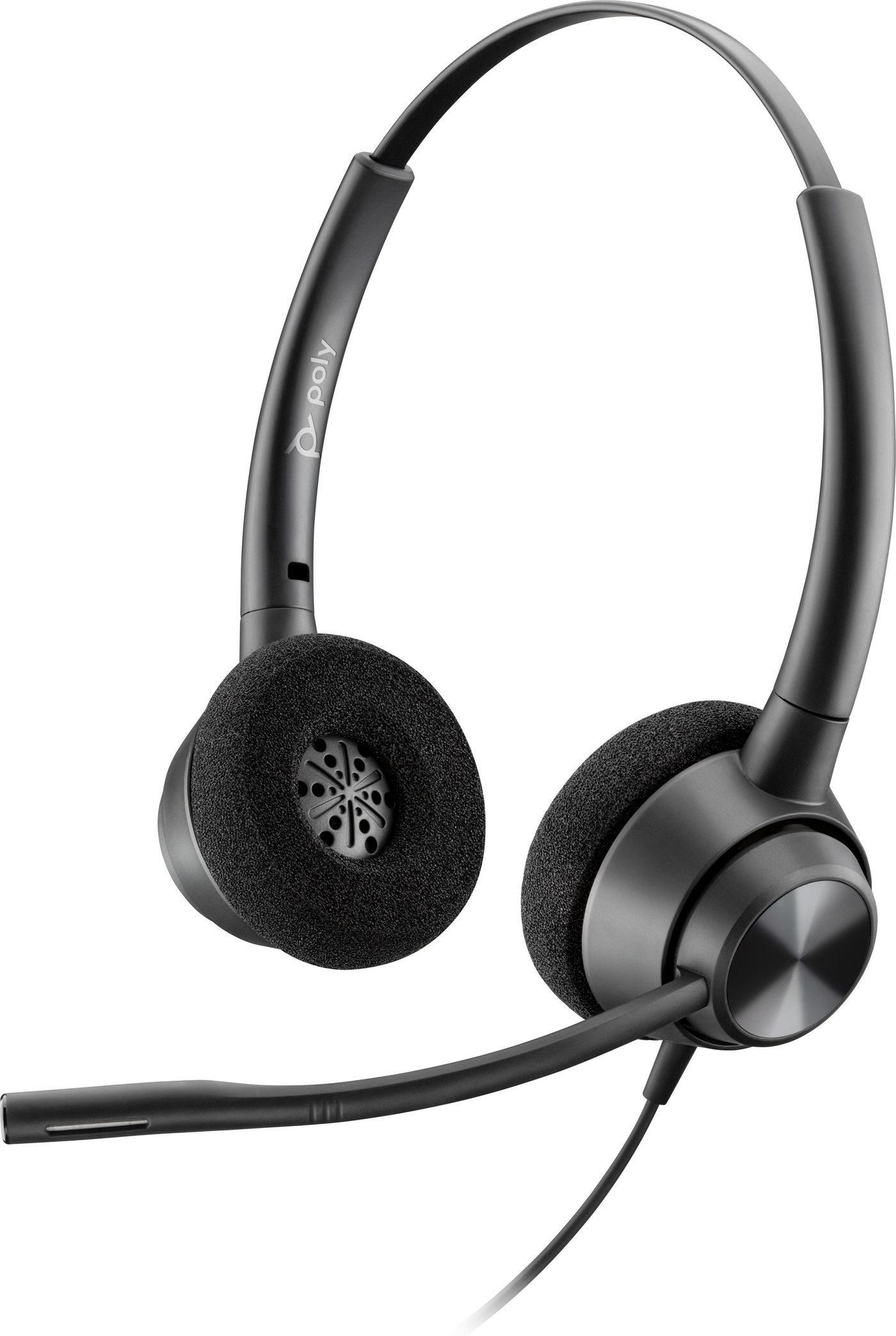 Poly EncorePro 320 Office-Headset – On-Ear, Stereo, Kabel, USB-A, Schwarz