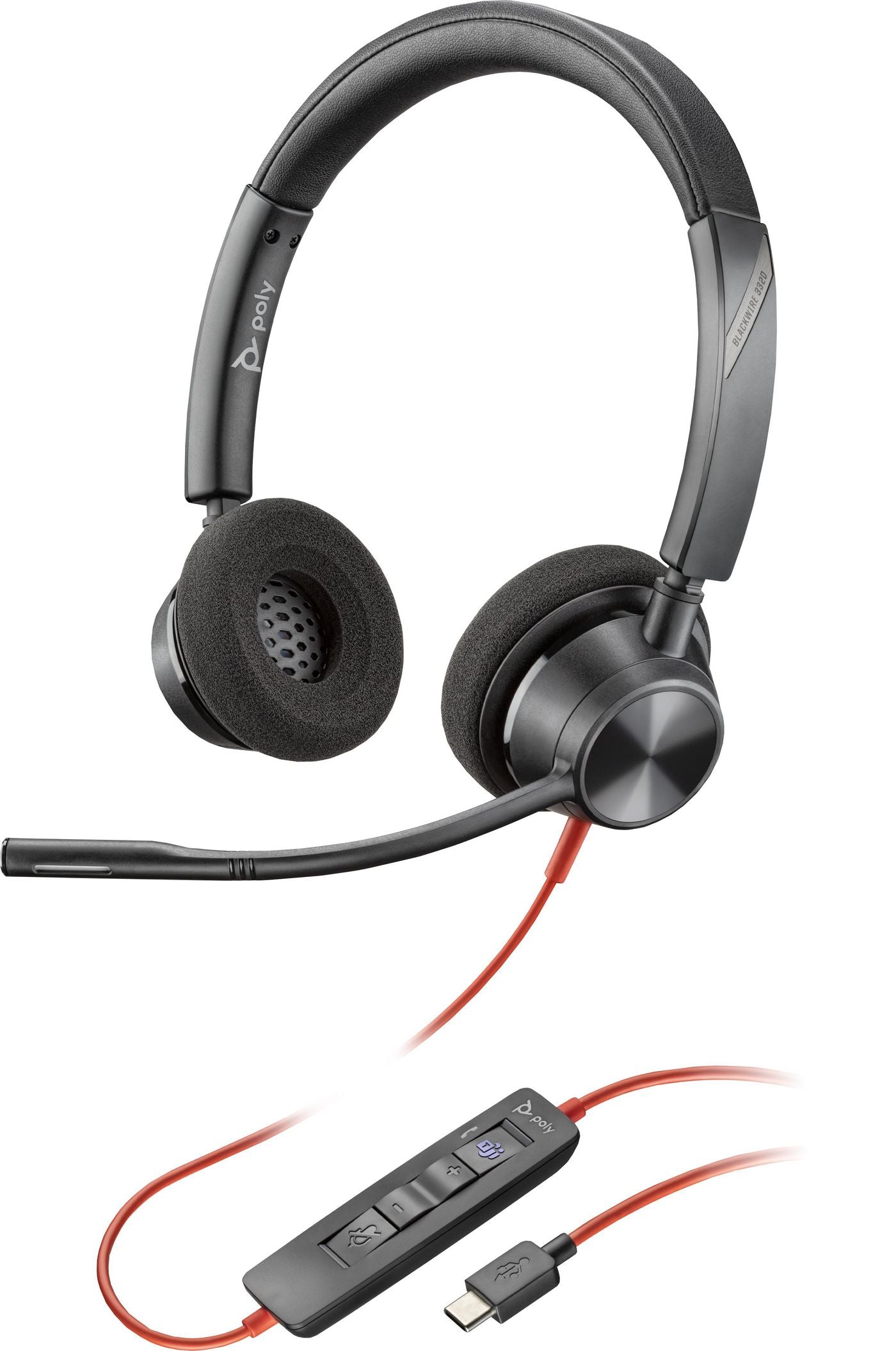 HP Blackwire 3320 Office-Headset – USB-C, MS Teams zertifiziert
